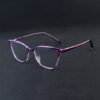 Life Line 8041 Purple Transparent Eyeglasses For Women