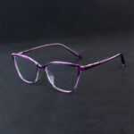 Life Line 8041 Purple Transparent Eyeglasses For Women