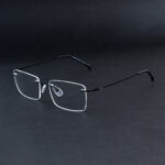 Stylish Black Rimless Eyewear OLD7430 C01