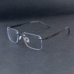 Stylish Metal Rimless Eyeglasses OLD7342 C4