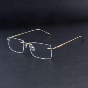Stylish Golden Rimless Eyeglasses OLD1922M C2