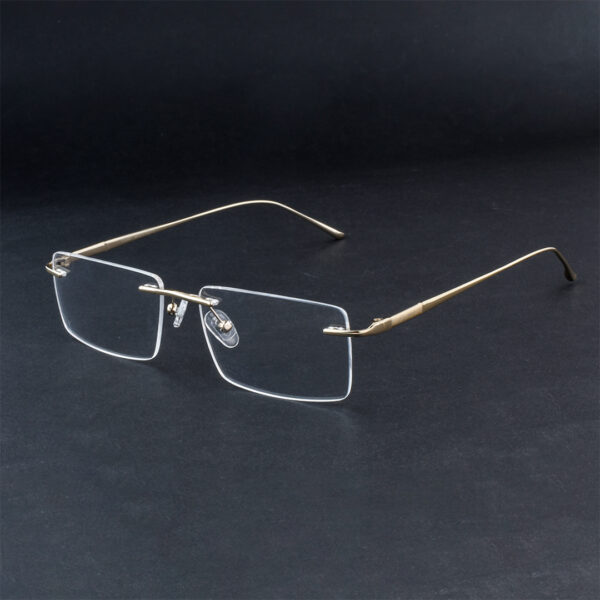Stylish Golden Rimless Eyeglasses OLD1922M C2