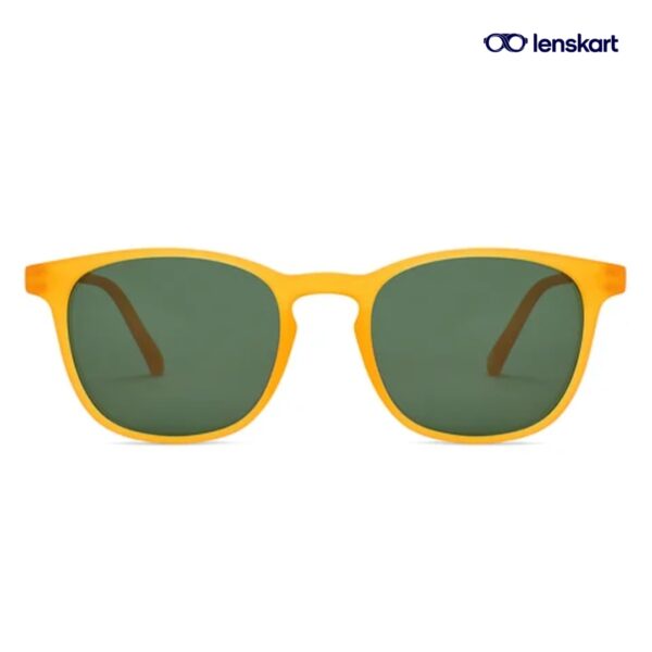 Lenskart Hustler Amber Orange Polarized Sunglasses LA E15417 C6 W