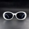 Stylish White Oval 23537 C4 Sunglasses For Women
