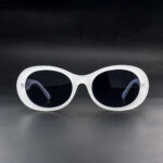 Stylish White Oval 23537 C4 Sunglasses For Women