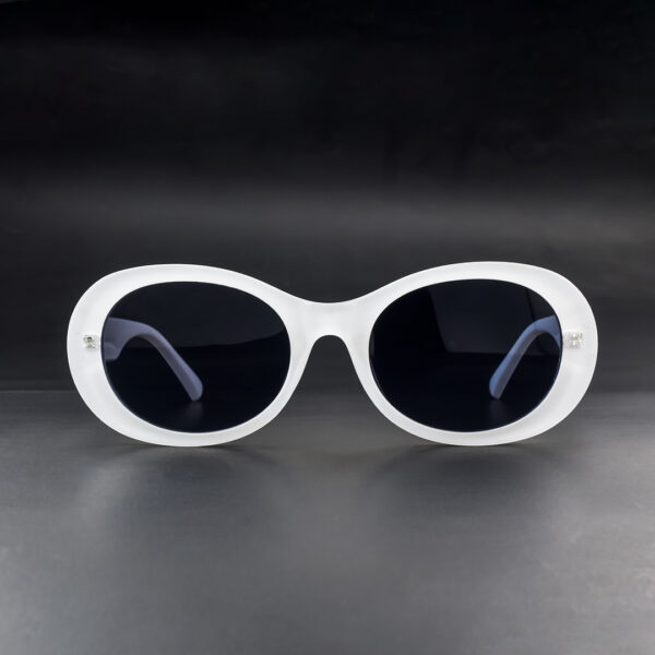 Stylish White Oval 23537 C4 Sunglasses For Women