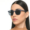 Beautiful girl wearing Hustlr Navy Sunglasses for Men & Women VC S15999 C-13 W
